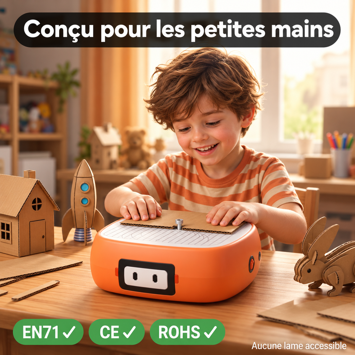 Le Petit Inventeur™ — La machine qui transforme le carton en jouets