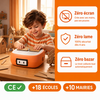 Le Petit Inventeur™ — La machine qui transforme le carton en jouets