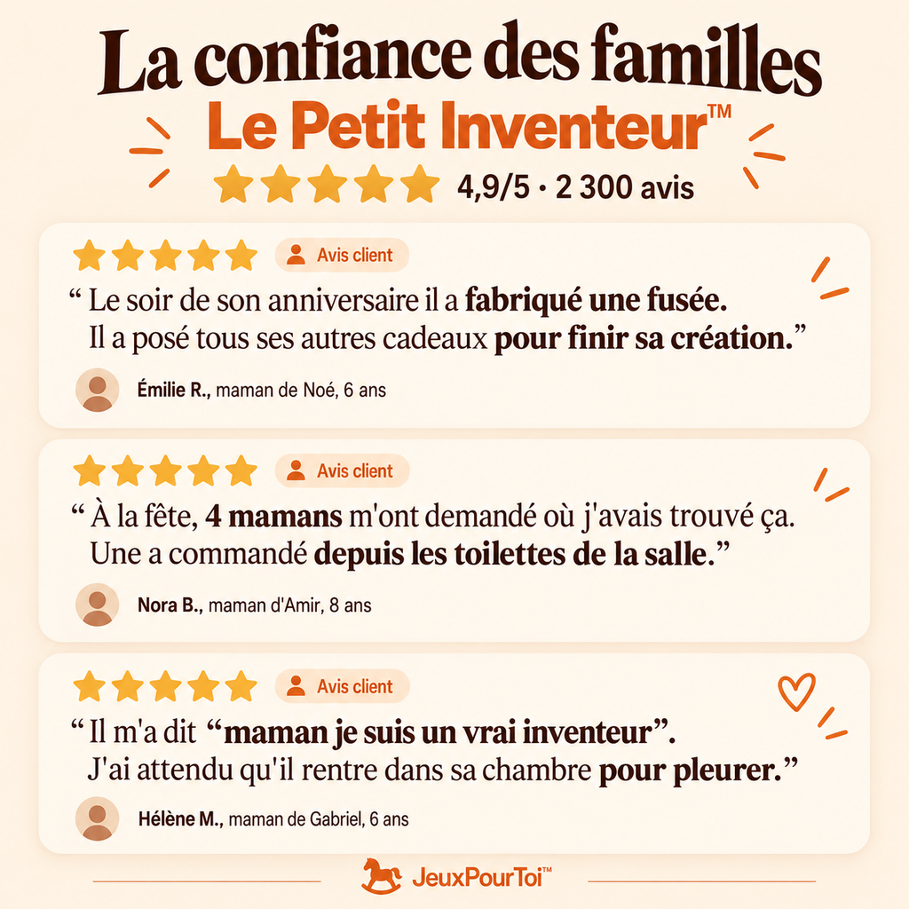 Le Petit Inventeur™ — La machine qui transforme le carton en jouets