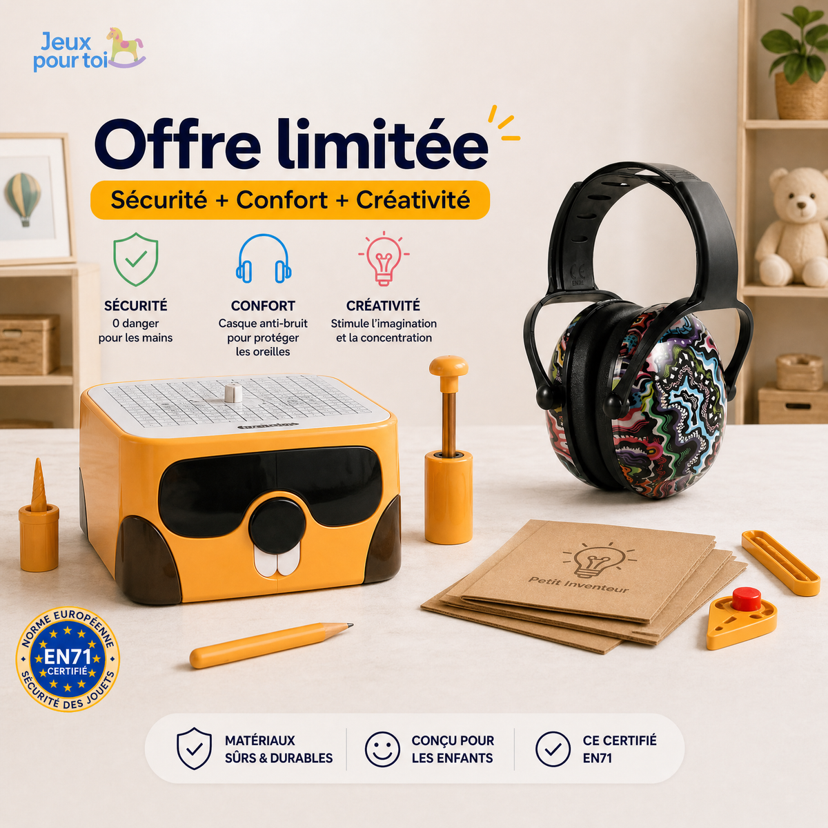 Casque pour un atelier complet