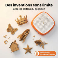 Le Petit Inventeur™ — La machine qui transforme le carton en jouets