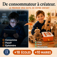 Le Petit Inventeur™ — La machine qui transforme le carton en jouets