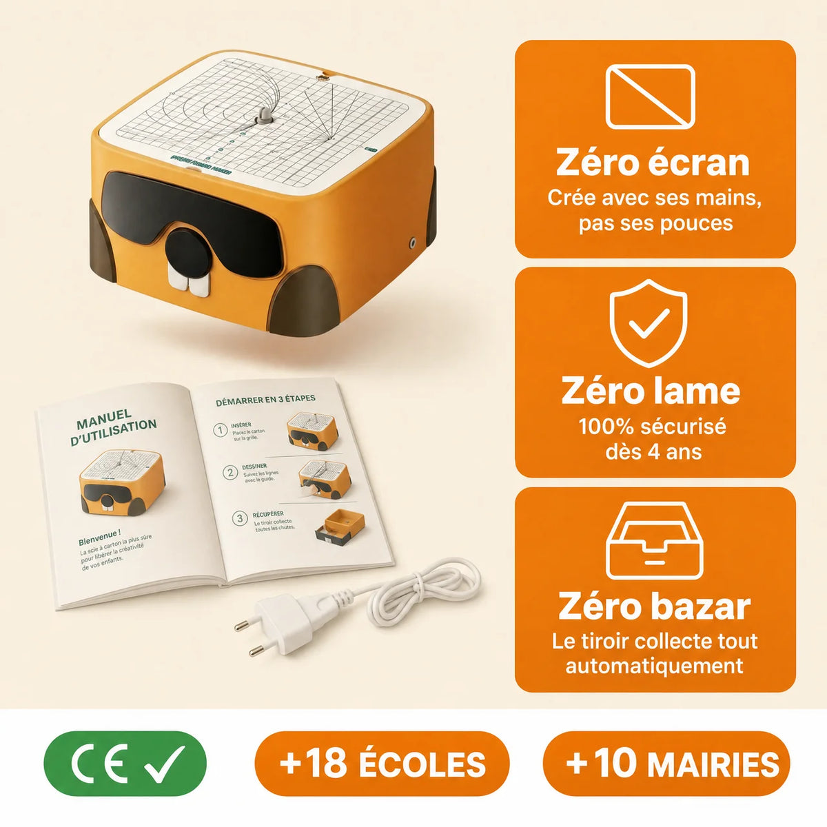 Le Petit Inventeur™ — La machine qui transforme le carton en jouets